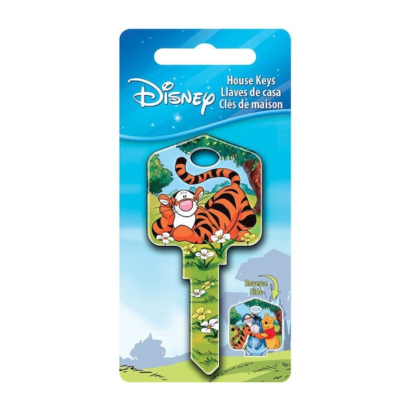 Hillman Disney Tigger Bounce House Key Blank 66/97 KW1/KW10 Single For Kwikset and Titan Locks 87629 - main